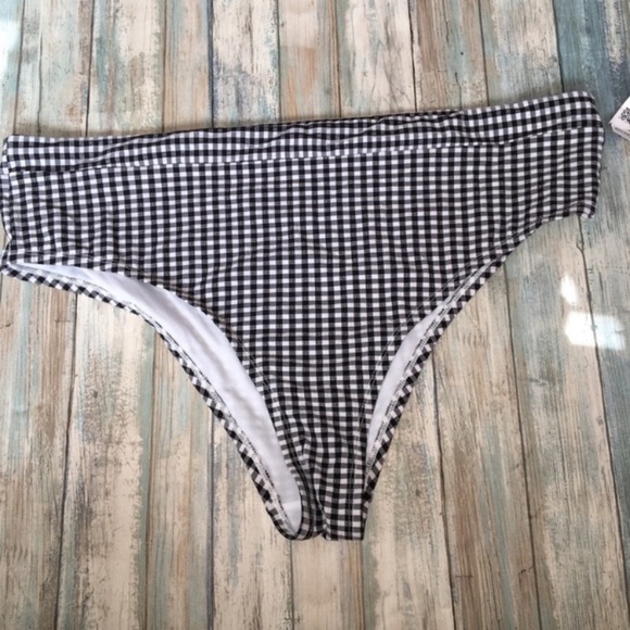 Xhilaration Gingham Print Bikini Bottoms - Picture 1 of 3